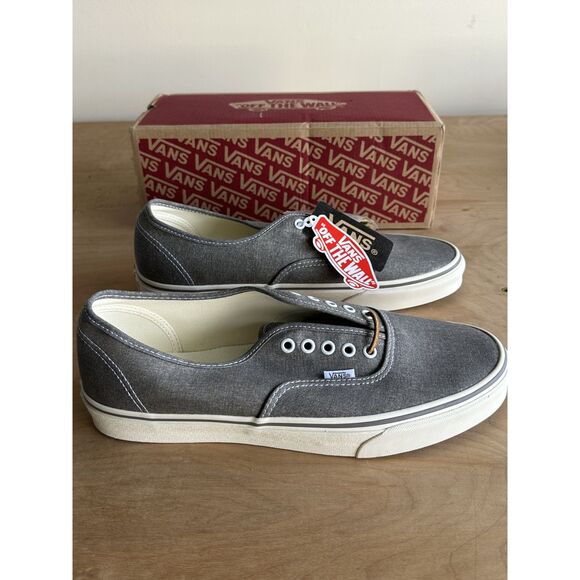 NWT Vans x J.Crew Authentic Gray Canvas Sneakers Men’s 11.5 main image 2